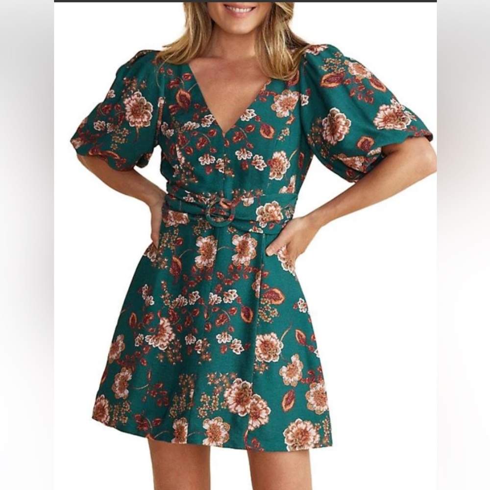 New. Minkpink Olivia Belted Mini Dress